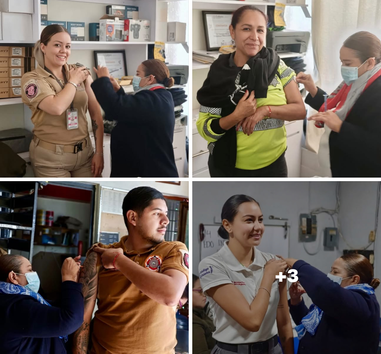 Vacunas contra sarampión, neumococo e influenza