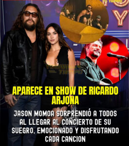 Jason Momoa hizo una aparición inesperada junto a Adria Arjona