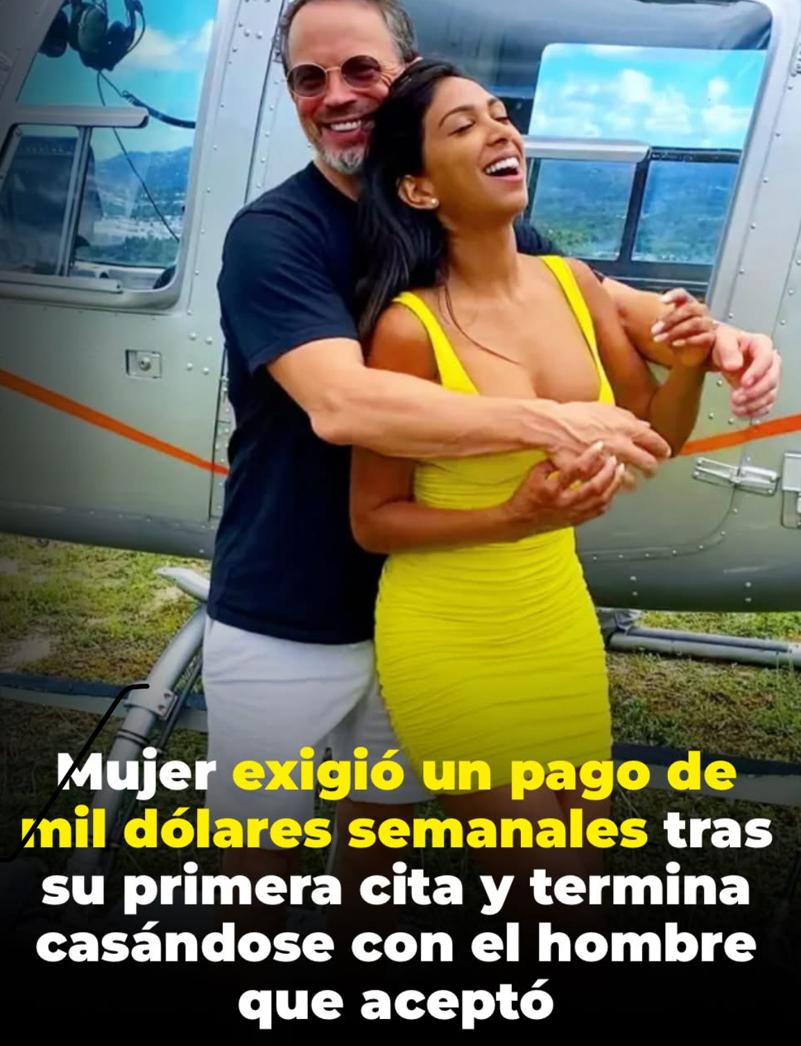 Mediante una aplicación de citas después de mudarse a Florida