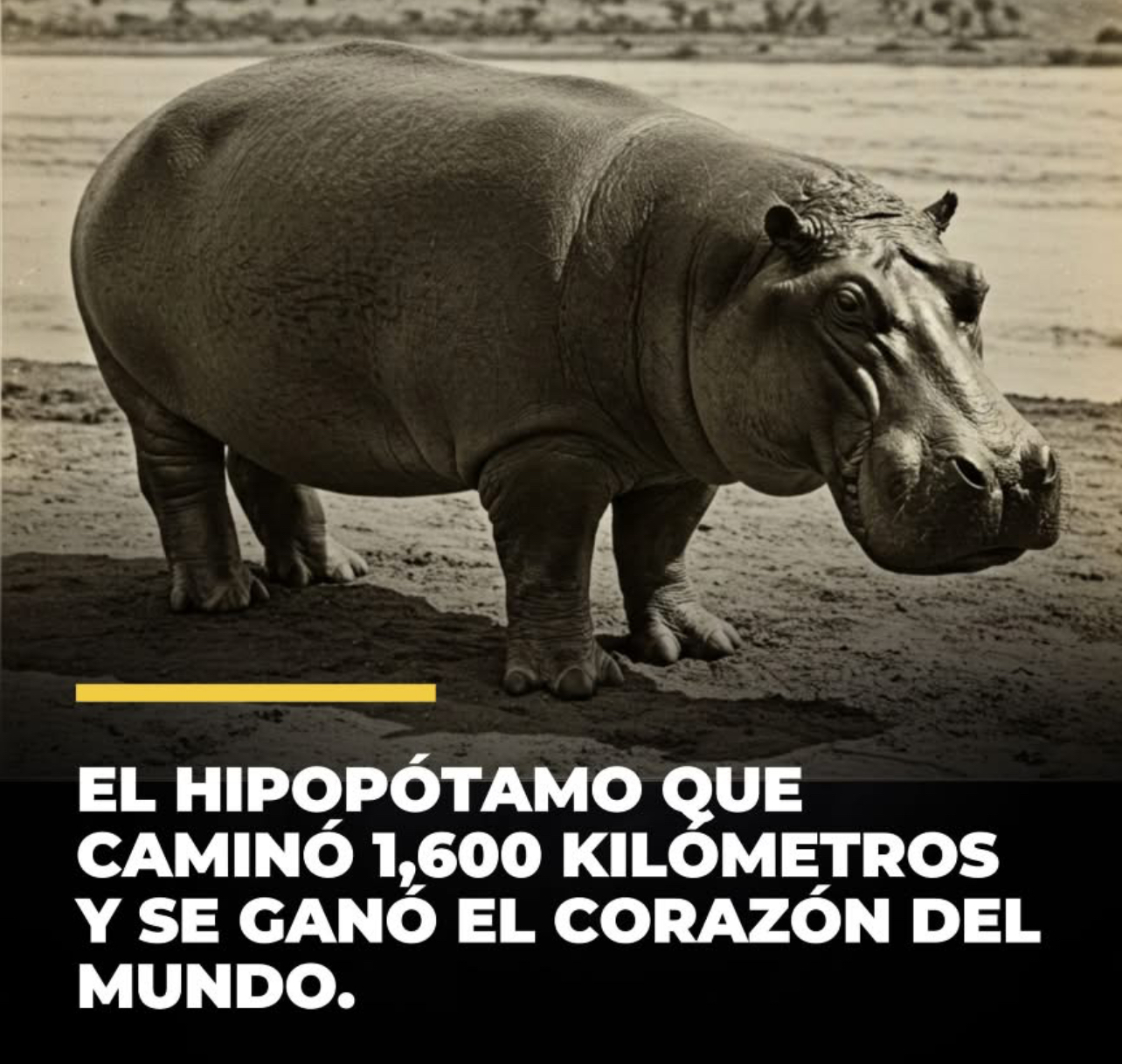 “Hubert,” viajó Durante 1,600 kilómetros