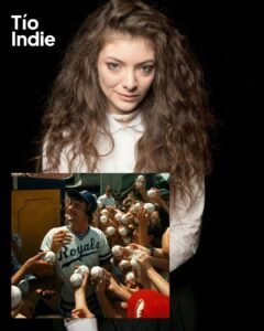 Una foto vieja de un beisbolista de los Kansas City Royals firmando autógrafos