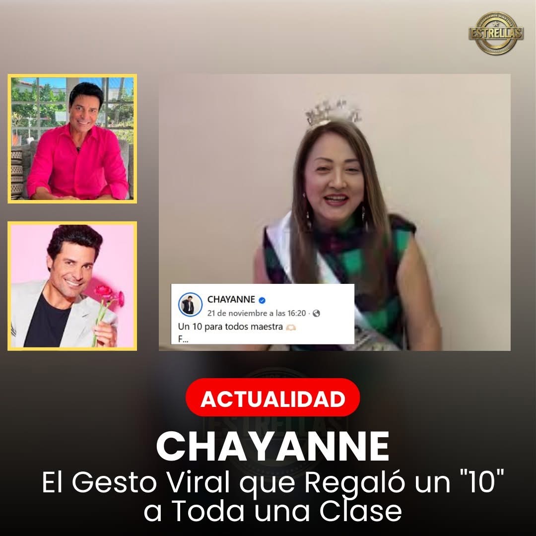 Una maestra, entre risas, prometió a sus alumnos que les pondría un “10 a todos” si algún día su ídolo, Chayanne