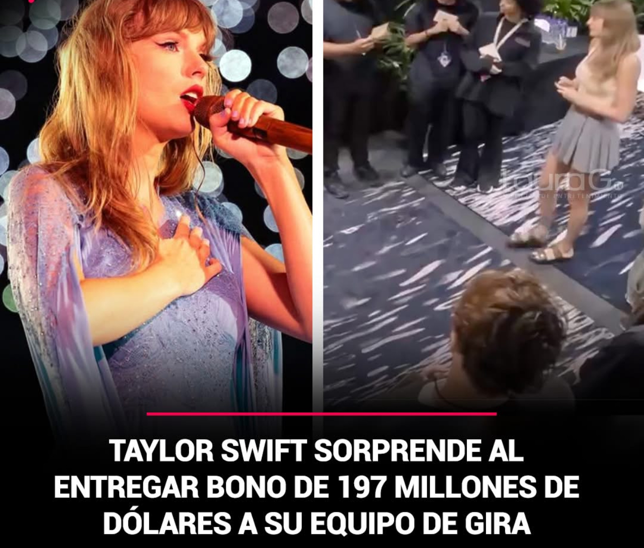 Taylor Swift volvió a romper esquemas al repartir 197 millones de dólares