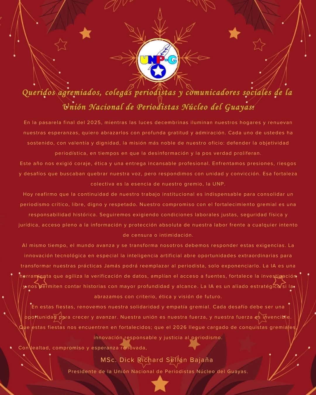 Nuestro compromiso con el fortalecimiento gremial es una responsabilidad histórica