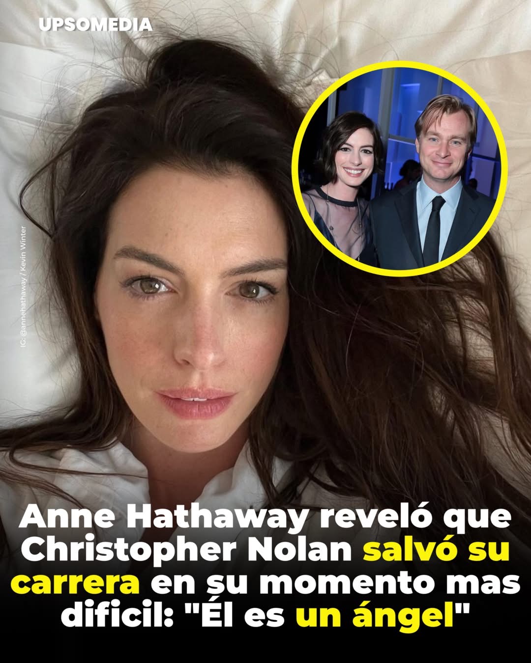 Hathaway se encuentra trabajando nuevamente con Christopher Nolan para el próximo estreno de su nueva película “The Odyssey”