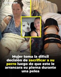 Decidió amputarse la extremidad y poner fin a la vida de Dennis, su mascota de toda la vida