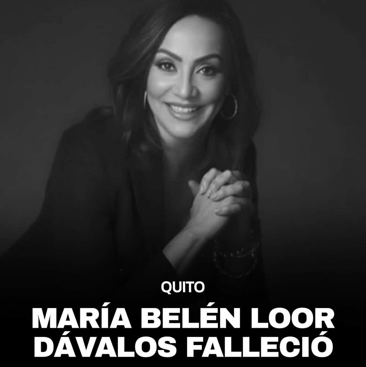 FALLECIÓ MARÍA LOOR DÁVALOS DIRECTORA REGIONAL DE NOTICIAS DE TC TELEVISIÓN