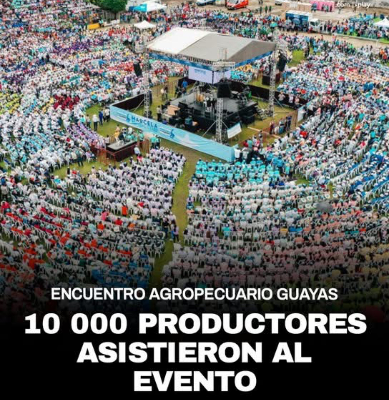 Multitudinario acto de la Prefecta Marcela Aguiñaga