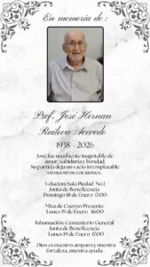 RESEÑA DEL COMPAÑERO JOSÉ RUILOVA ACEVEDO