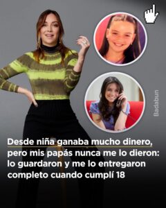 Desde muy chica trabajó frente a cámaras