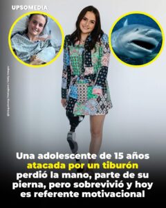Un tiburón toro la atacó arrancándole la mano izquierda y gran parte de la pierna derecha