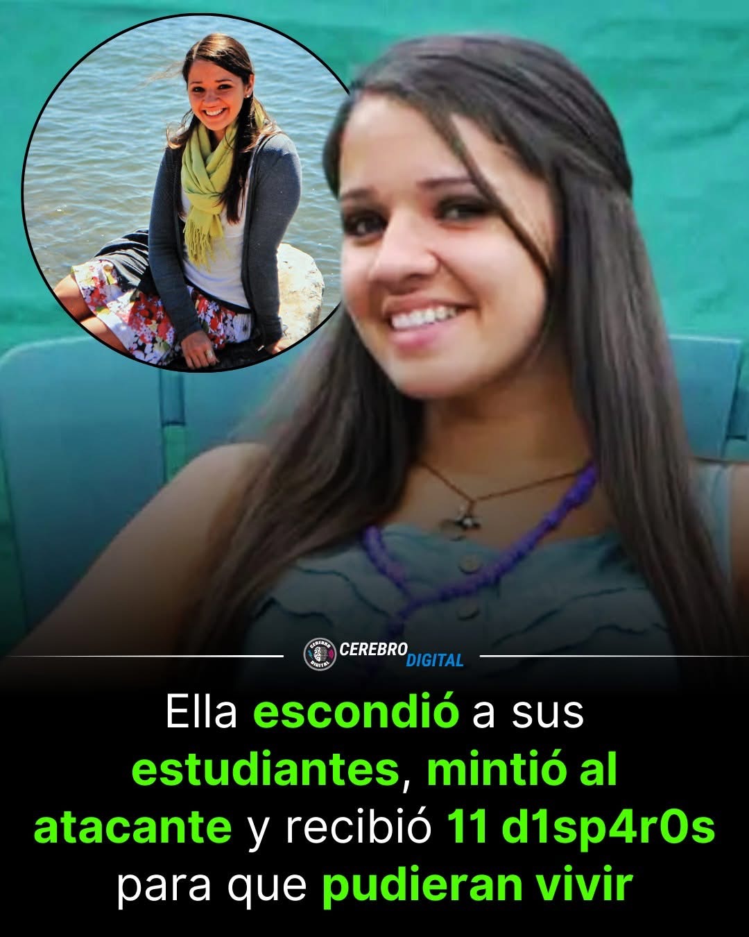 Ocultó a sus estudiantes en un armario y mintió al atacante para protegerlos