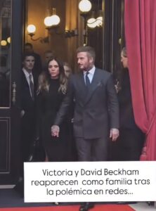 Victoria y David Beckham fueron vistos en París durante la Fashion Week 2026 acompañados de sus hijos