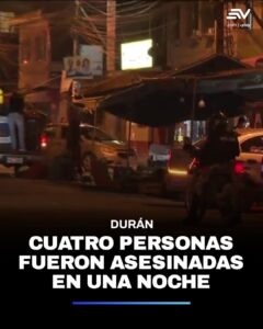 CUATRO PERSONAS ASESINADAS EN UNA NOCHE