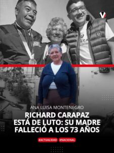 ￼FALLECE ANA LUISA MONTENEGRO, MADRE DE RICHARD CARAPAZ, A LOS 73 AÑOS