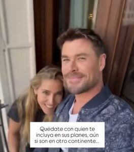 Chris Hemsworth llevó a su esposa, Elsa Pataky, a España para acompañarlo en la premiere de su nueva película