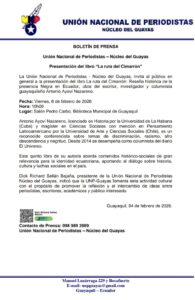 Presentación del libro “La ruta del Cimarrón”