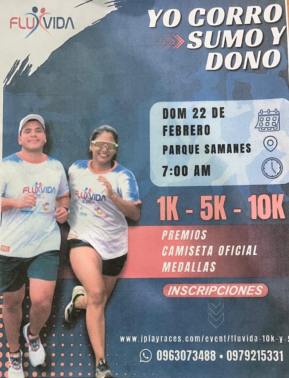 1. ª Edición de la Carrera 10K FLUVIDA – Propósito”