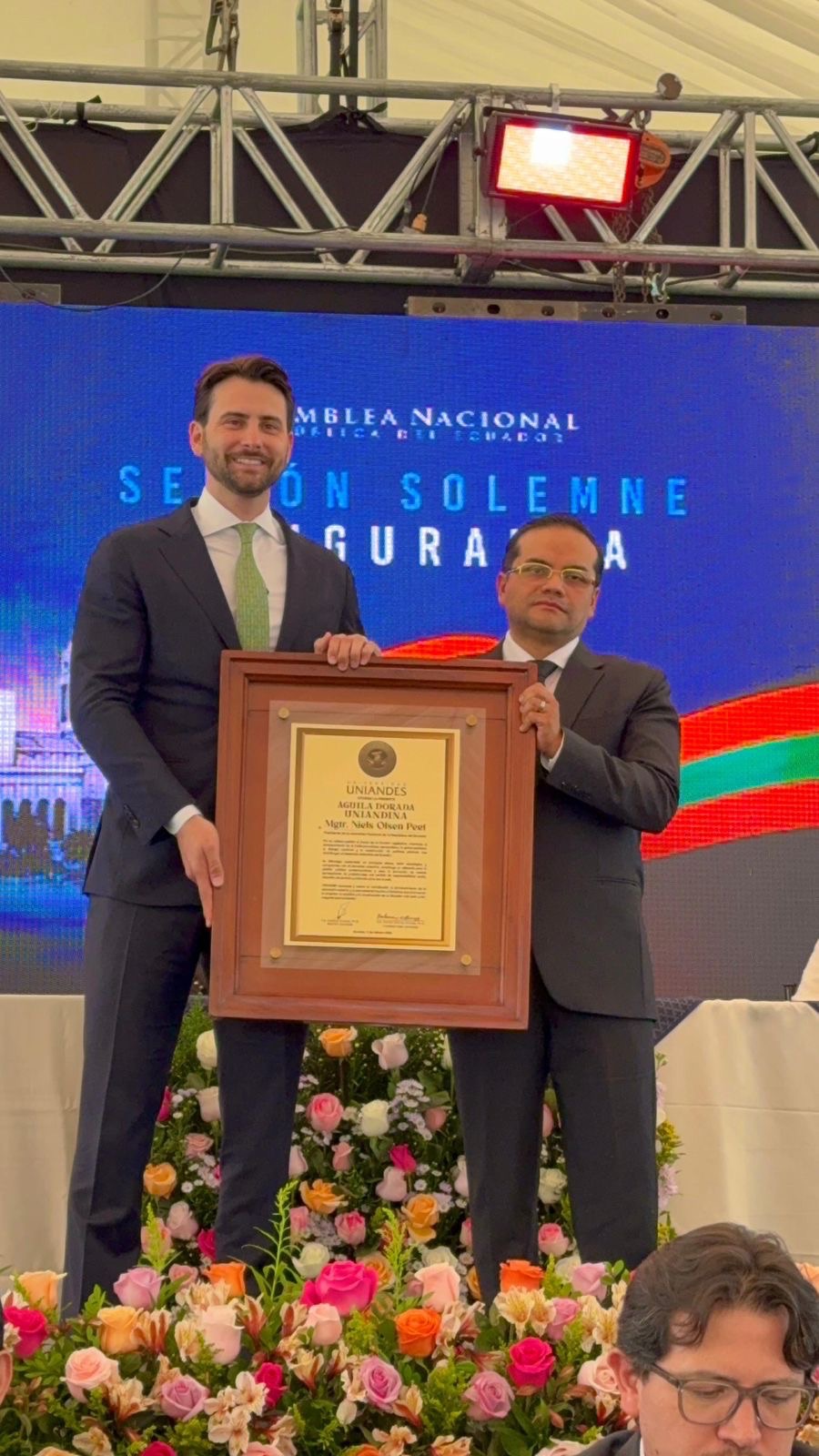 La distinción “Matilde Hidalgo de Prócel” otorgado por la Asamblea Nacional del Ecuador fue recibida en Ambato