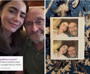 Lily Collins compartió una foto con su papá