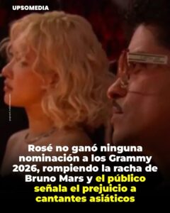 La estrella de BLACKPINK se fue de vacío en los Grammy 2026. Su éxito global APT.