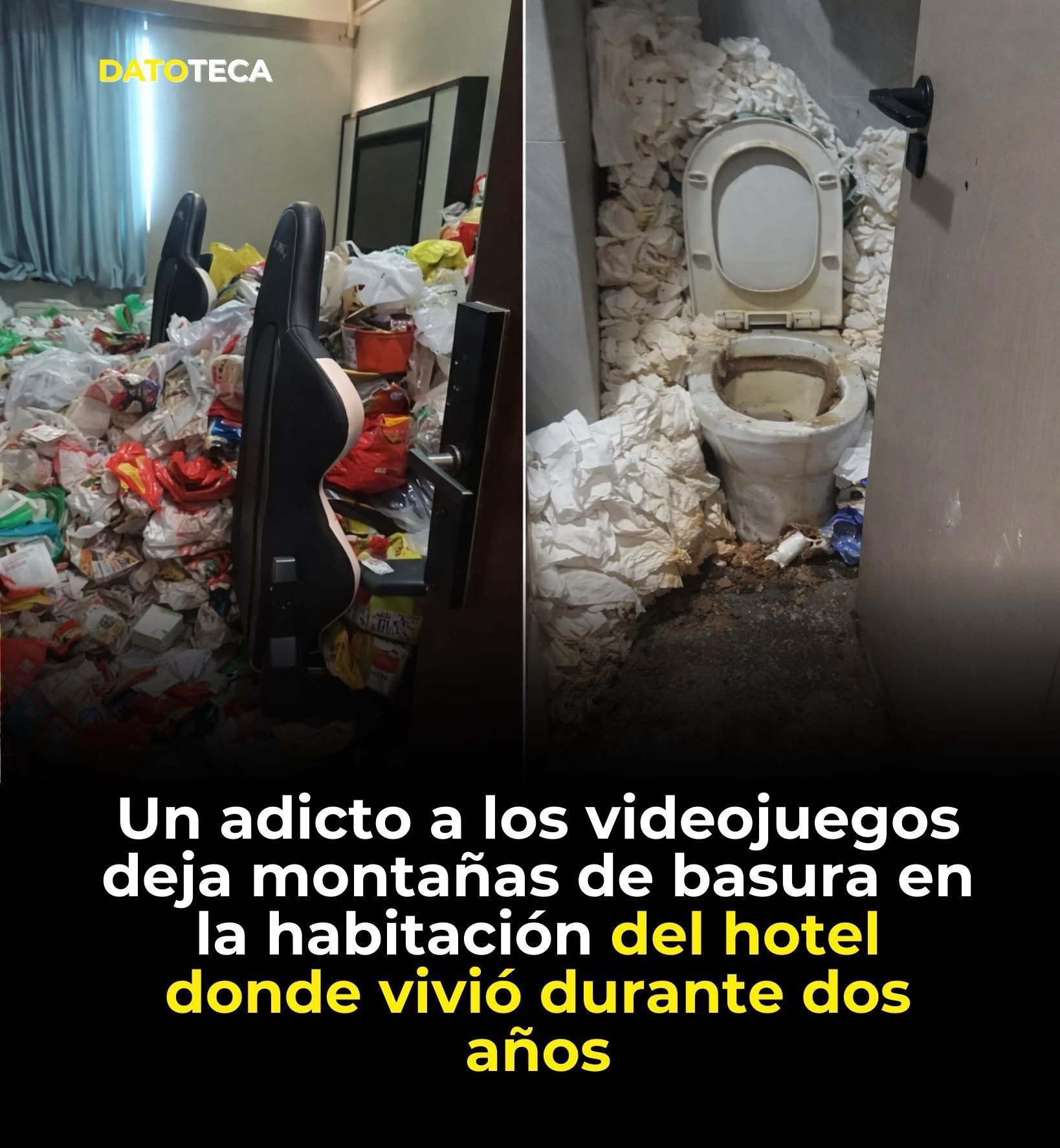 Un hombre pasó casi dos años recluido en una habitación de un hotel eSports