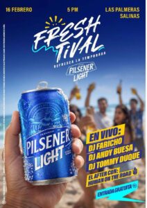PILSENER LIGHT REFRESCA EL CARNAVAL CON UN FESTIVAL DE MÚSICA GRATUITO EN SALINAS