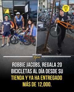 Regala bicicletas a niños que no pueden pagarlas.