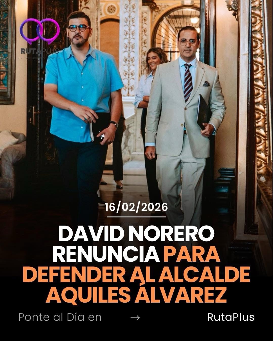 David Norero renuncia como secretario de Guayaquil para defender a Aquiles Álvarez