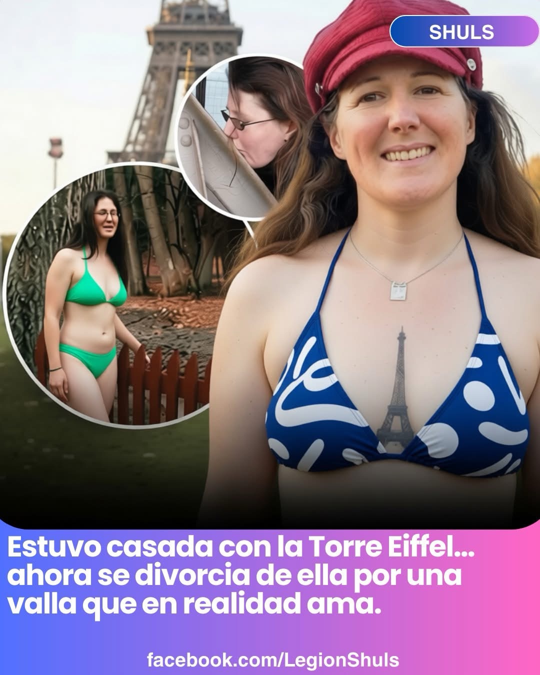 Una mujer que en su día captó la atención mundial por casarse legalmente con la Torre Eiffel