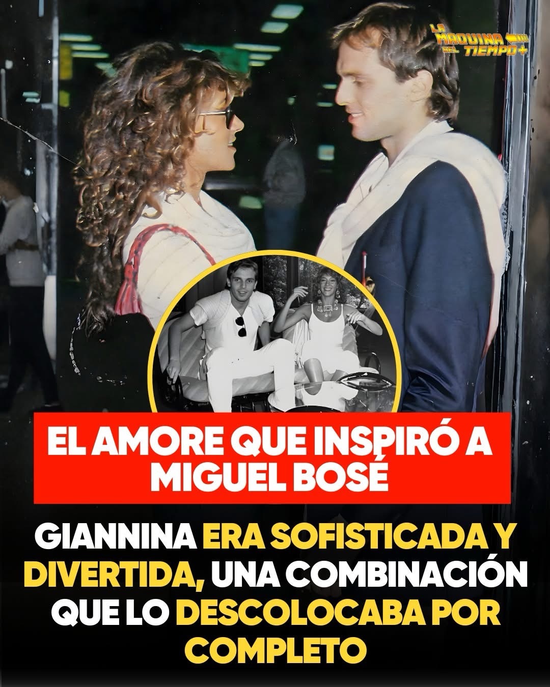 Miguel Bosé confesó que su icónica canción “Nena” tiene nombre y apellido: Giannina Facio, actriz costarricense con quien vivió un romance apasionado en los años 80s.