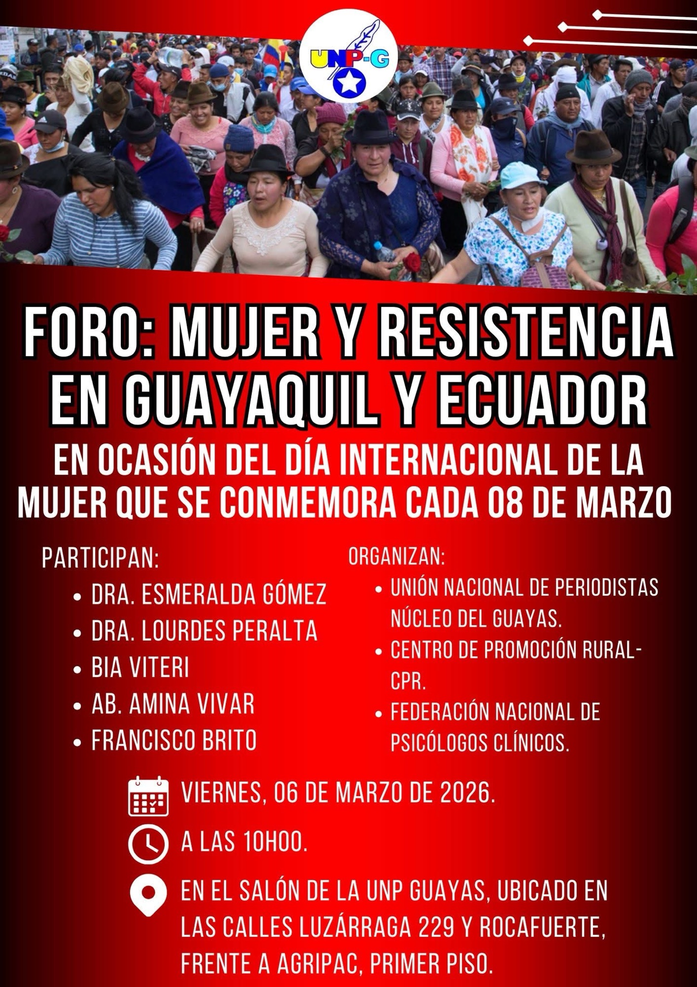 Foro de la Mujer y Resistencia en Guayaquil y Ecuador