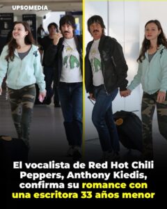 El rockero de los Red Hot Chili Peppers, Anthony Kiedis, de 63 años, oficializó su romance con la columnista de la revista Vogue