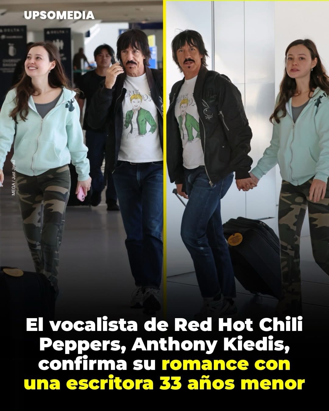 El rockero de los Red Hot Chili Peppers, Anthony Kiedis, de 63 años, oficializó su romance con la columnista de la revista Vogue
