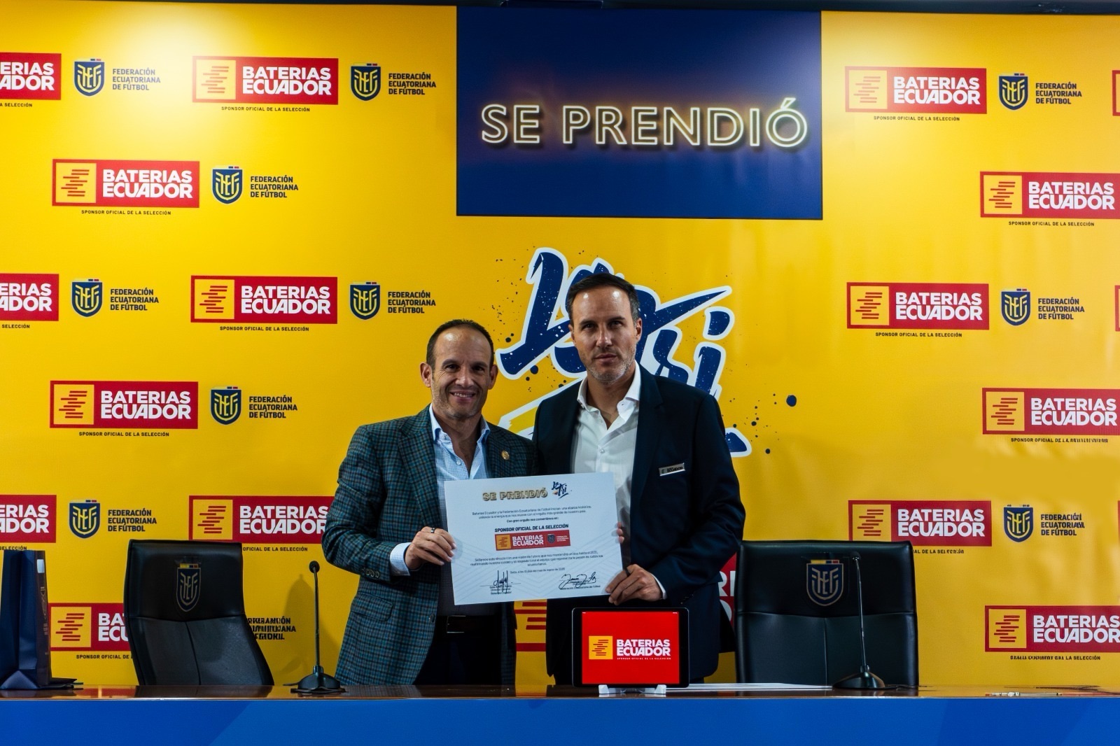 Baterías Ecuador anuncia alianza estratégica con la Selección Ecuatoriana de Fútbol hasta 2031