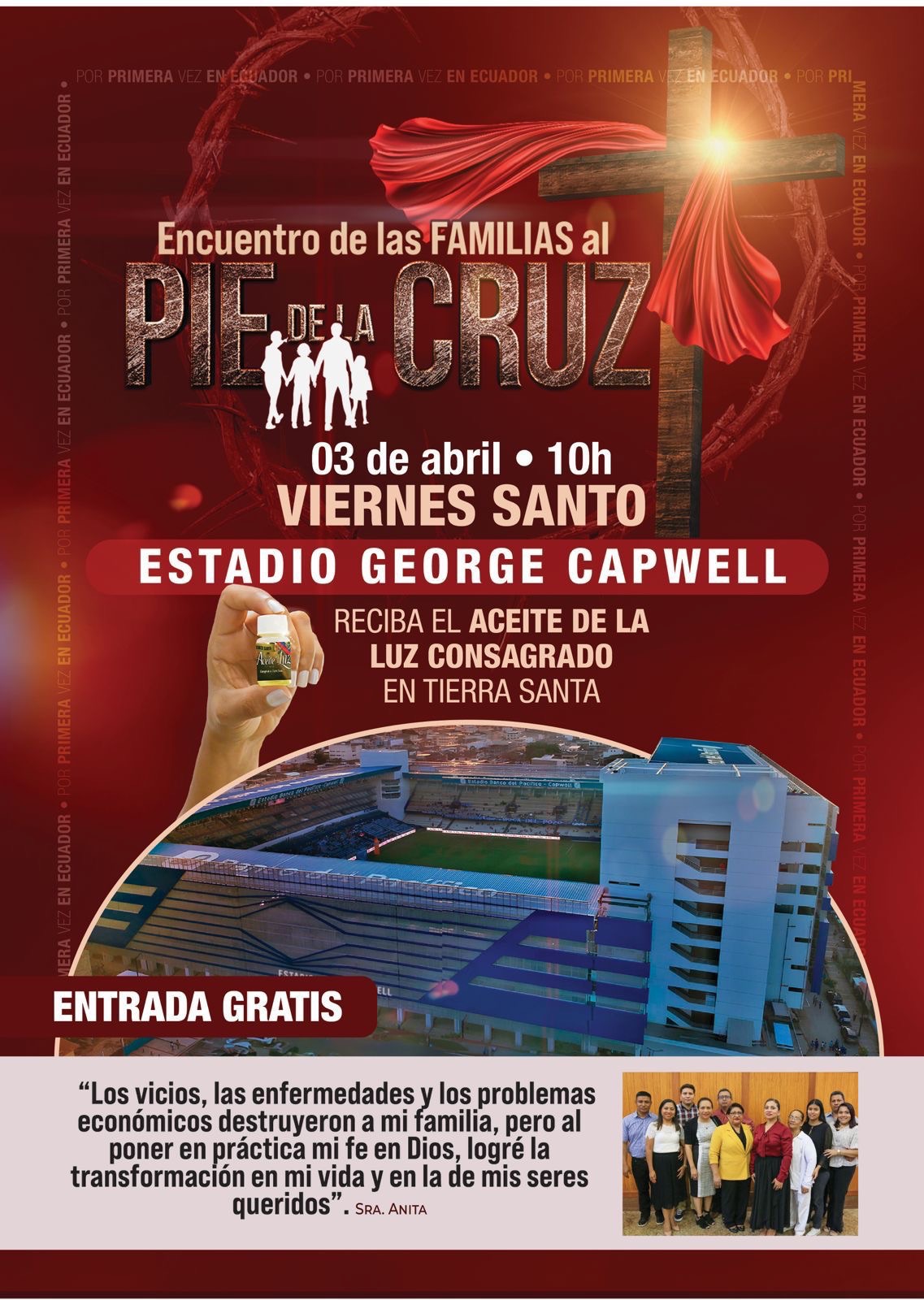 Al Pie de la Cruz, un espacio para las familias en Semana Santa