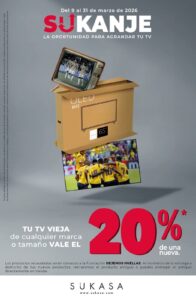 Sukasa presenta “SUKANJE”, la oportunidad de agrandar tu TV antes de la fiesta más importante del fútbol