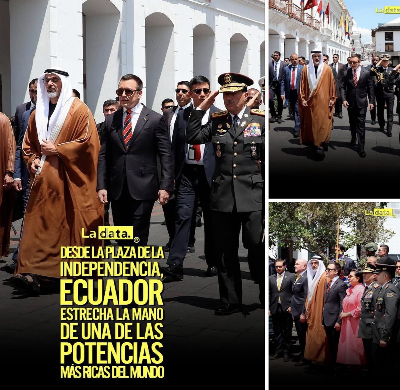 DESDE LA PLAZA DE LA INDEPENDENCIA, ECUADOR ESTRECHA LA MANO DE UNA DE LAS POTENCIAS MÁS RICAS DEL MUNDO