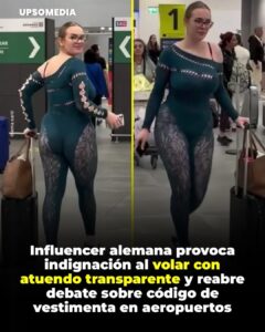 Influencer alemana Ema Santi, desató controversia tras aterrizar en Mallorca