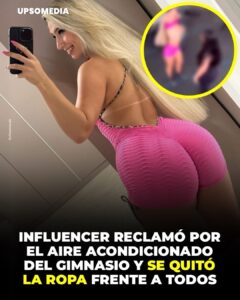 Se quitó la ropa delante de todo el gimnasio