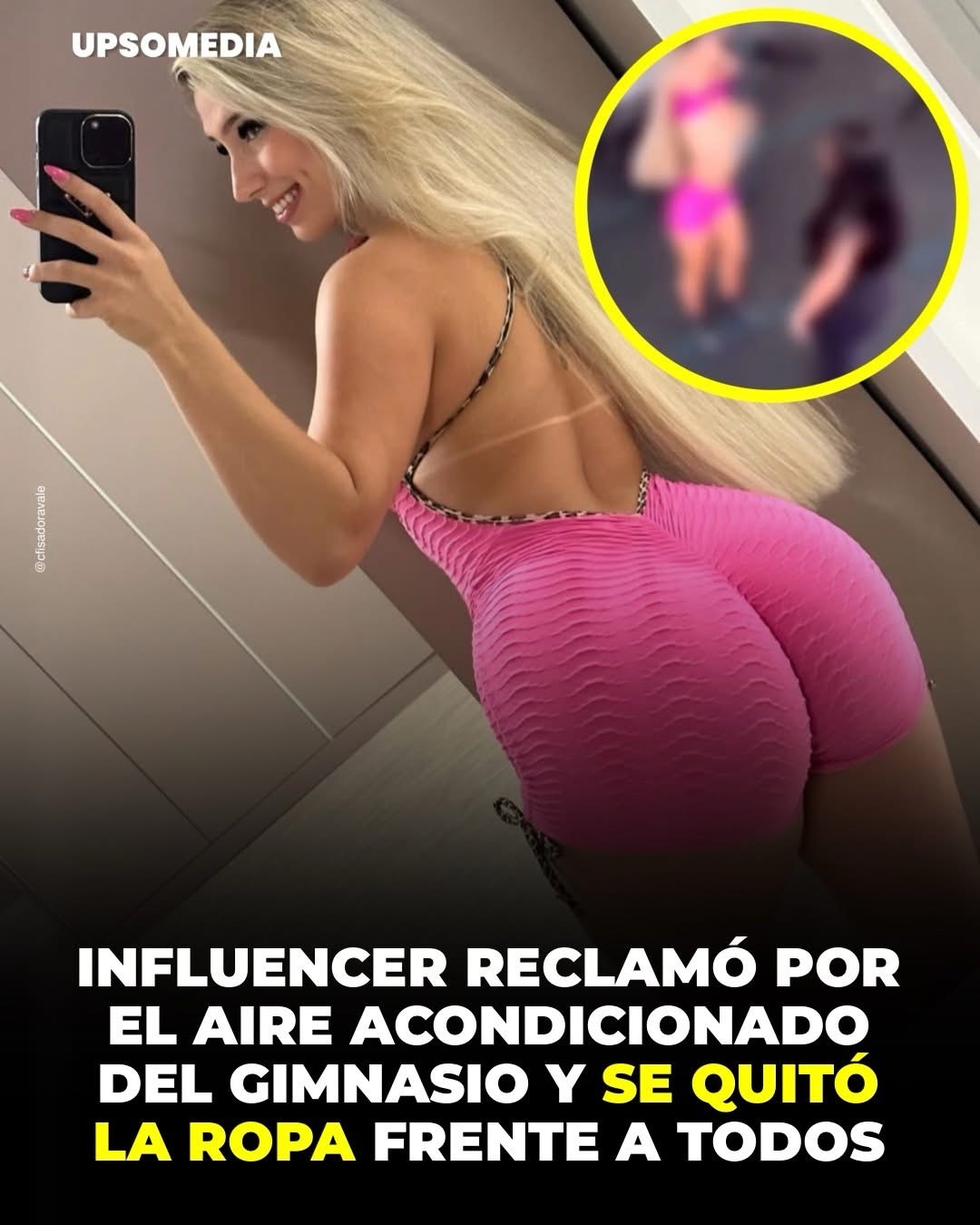 Se quitó la ropa delante de todo el gimnasio