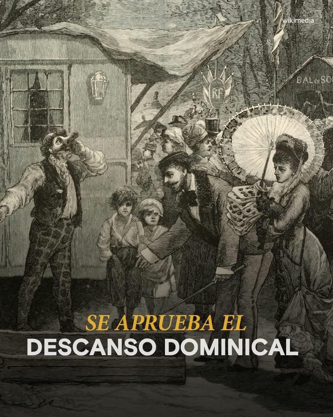 HoyEnLaHistoria En 1904, se aprobaba en España la Ley del Descanso Dominical, una norma que estableció la prohibición general de trabajar los domingos