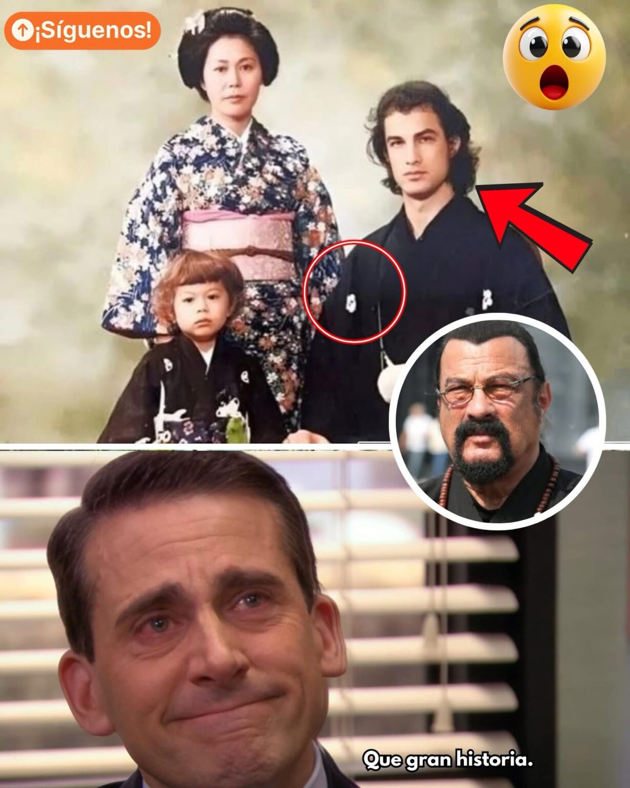 📸 Una fotografía poco común de 1979 muestra a un joven Steven Seagal junto a su primera familia en Japón.