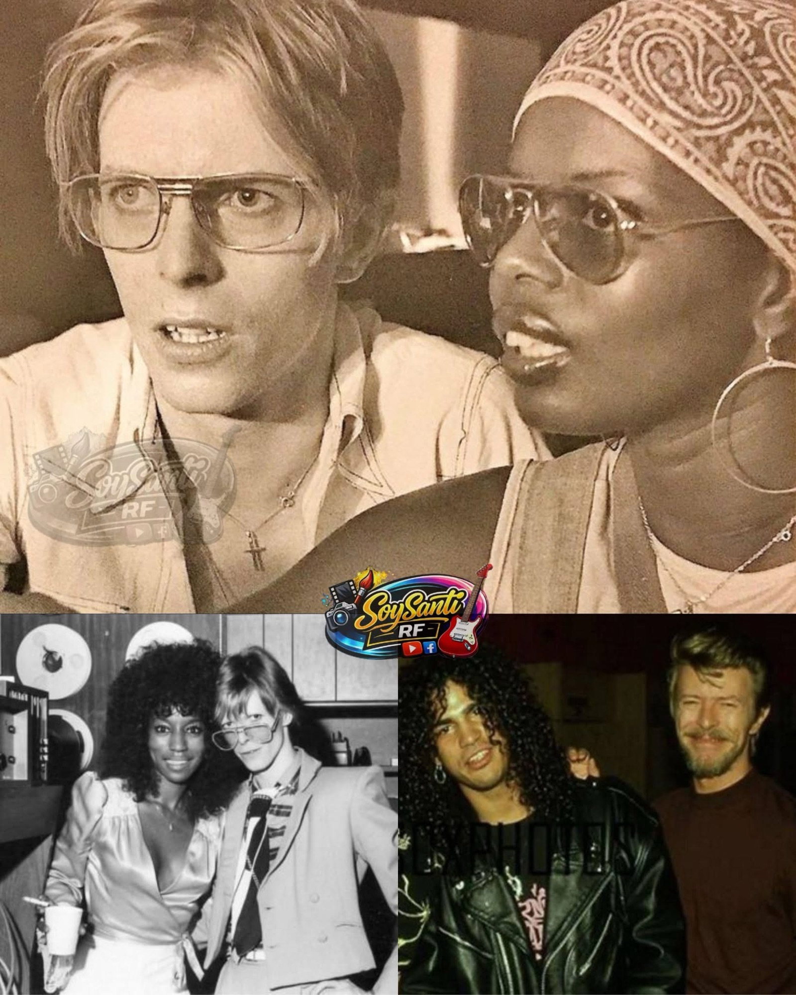 David Bowie y su novia en 1976