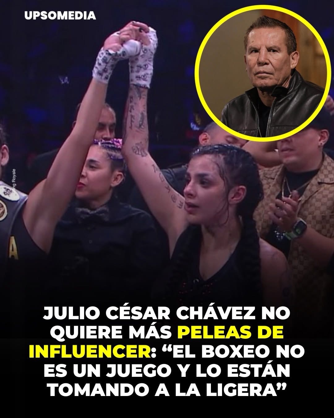 La leyenda mexicana se manifestó en contra de este tipo de peleas, pidiendo respeto para la disciplina