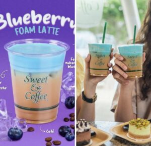 PRUEBA LO NUEVO DE SWEET & COFFEE®, EL BLUEBERRY FOAM LATTE..