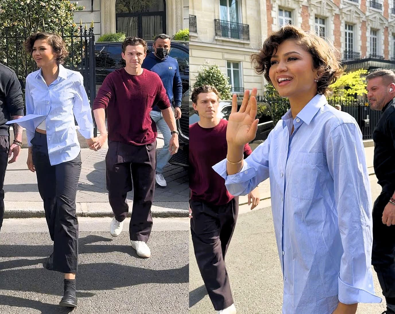 Zendaya y Tom Holland fueron vistos muy enamorados en París
