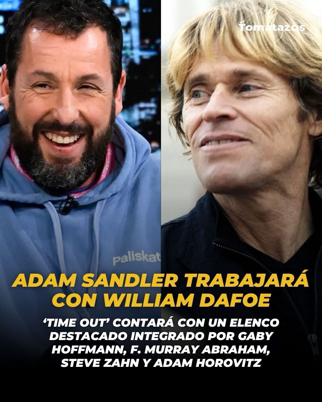 Time Out’ es la nueva película de Netflix con un elenco encabezado por Adam Sandler y Willem Dafoe