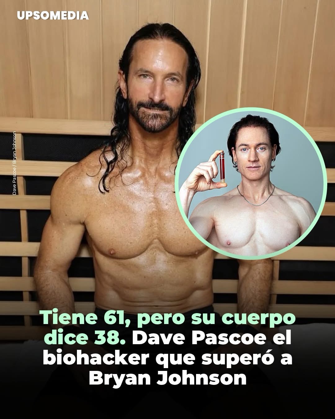 Dave Pascoe, estadounidense de 61 años, afirma tener una edad biológica de solo 38