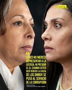 “USTED NO MERECE REPRESENTAR A LA JUSTICIA, NI PRESIDIR EL CONSEJO DE LA JUDICATURA, CUANDO USTED DEJÓ VENCER LA CAUSA DE LOS DHRUV, SE PUSO AL SERVICIO DE LA CORRUPCIÓN”